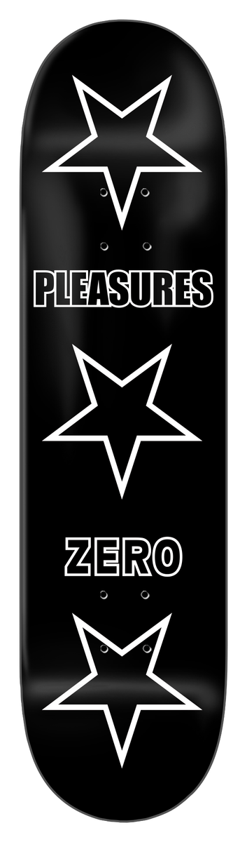 Zero x Pleasures "Stars" 8.5" Skateboard Deck