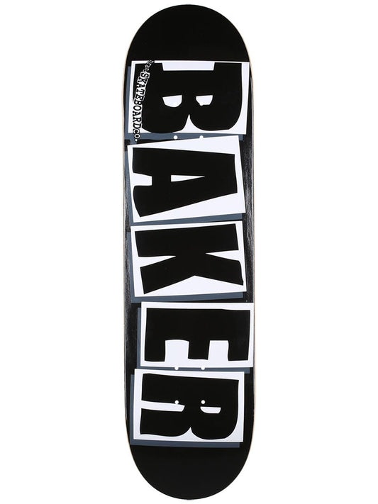 Baker Brand Logo Skateboard Deck - 8.475″ Black/White