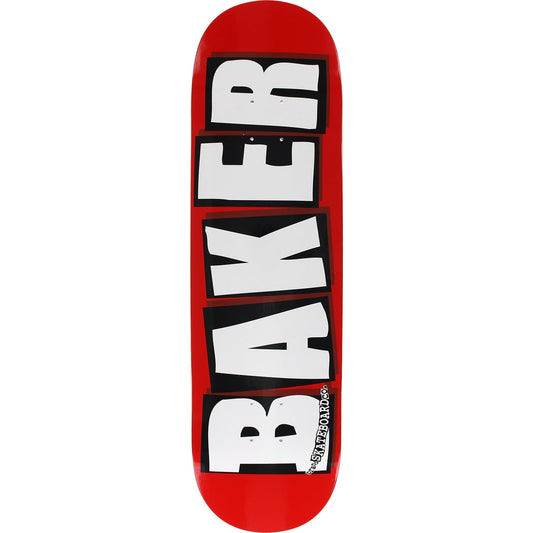 Baker Brand Logo Skateboard Deck - 8.5″ Red/White