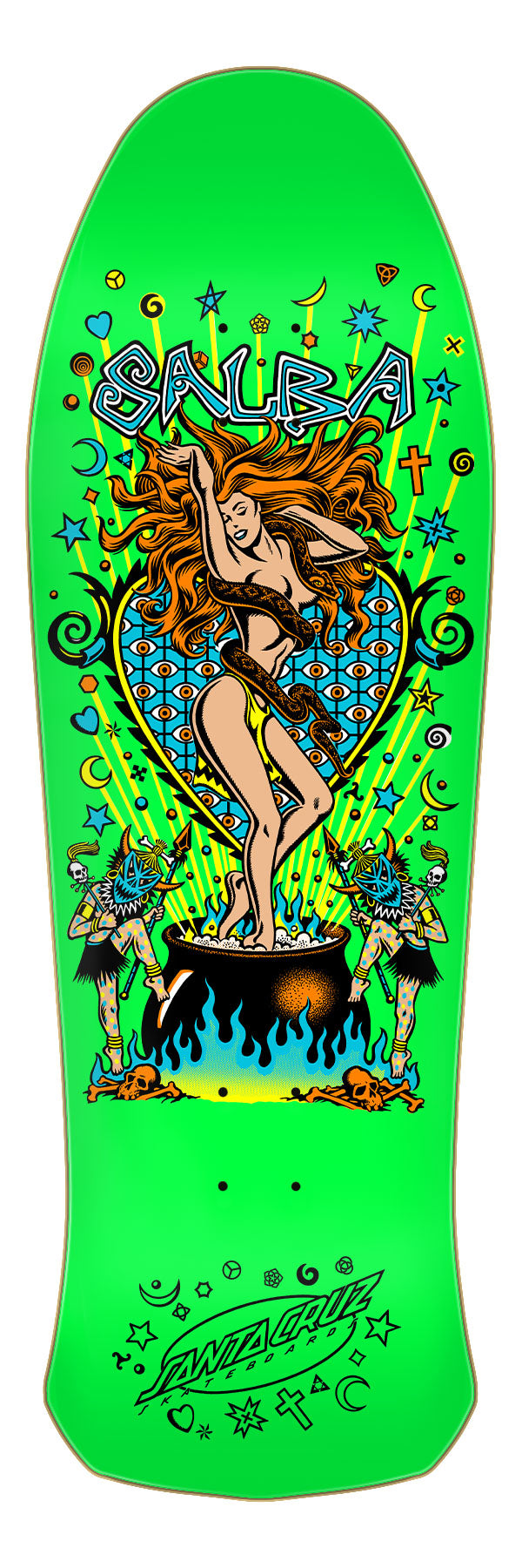 Santa Cruz Salba Witch Doctor Lime 10.4" Complete Skateboard