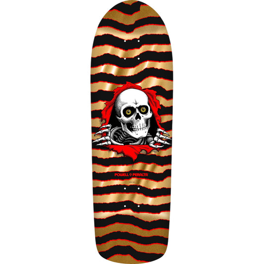 Powell Peralta Old School Ripper Skateboard Deck - 9.89″ Gold Foil