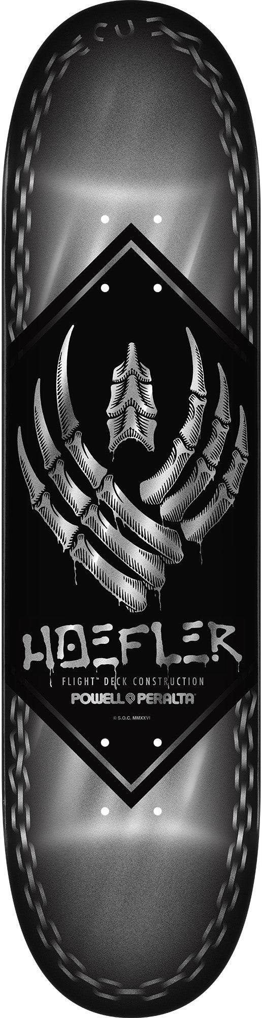 Powell Peralta Kelvin Hoefler Chains Flight Deck - 8.0″ Silver Foil **PRE-ORDER**