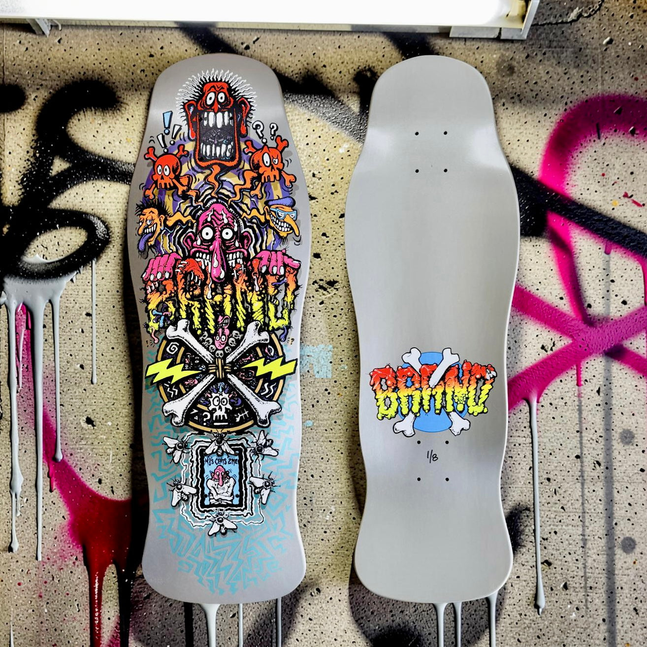 X-Dream HAND-PAINTED Limited Edition Deck 10"x30.25" (1 of 8) (SHIPPING BEGINS MONDAY)