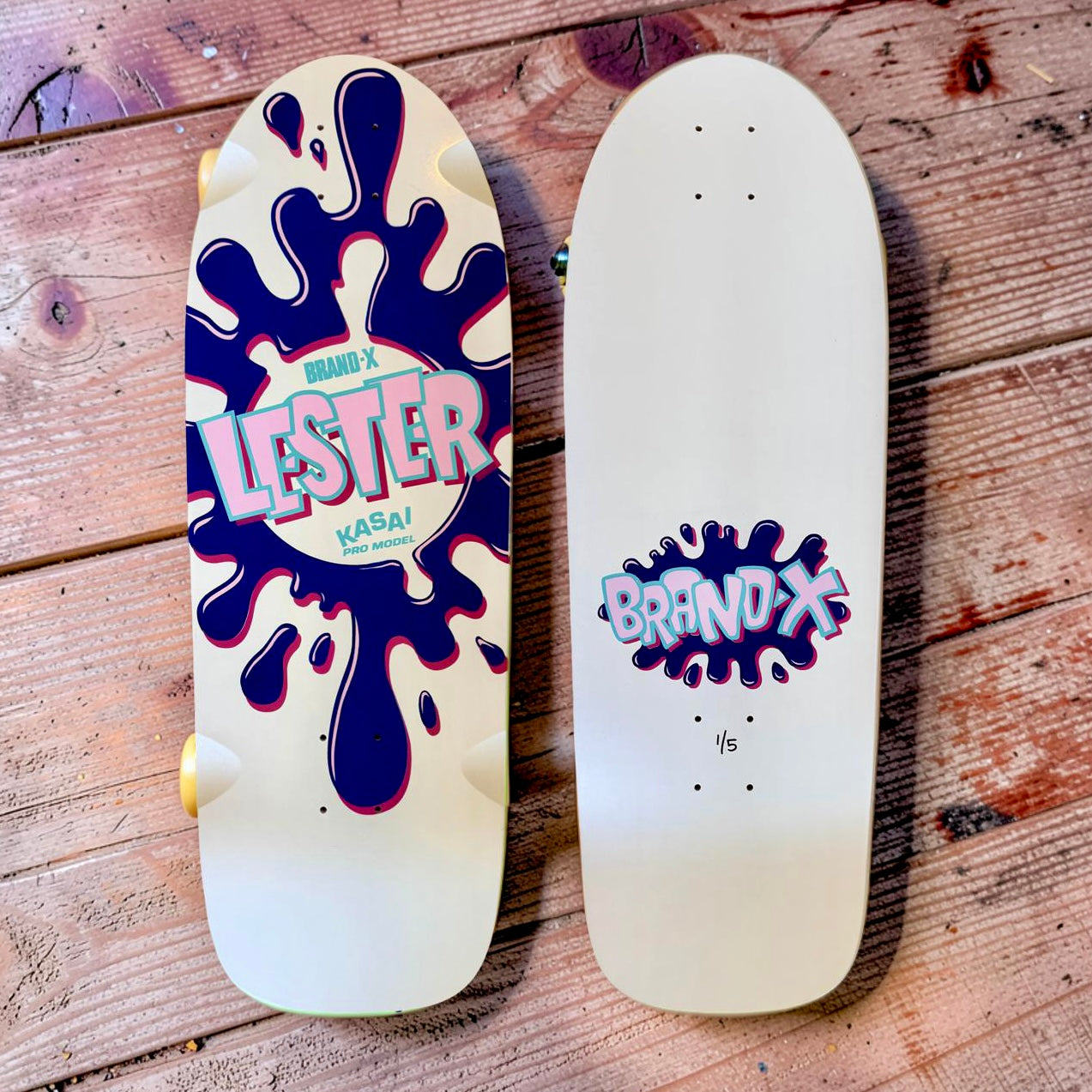 Lester Kasai 10”x30 Limited Edition, HAND-PAINTED Deck (1 of 5) (SHIPPING BEGINS MONDAY)