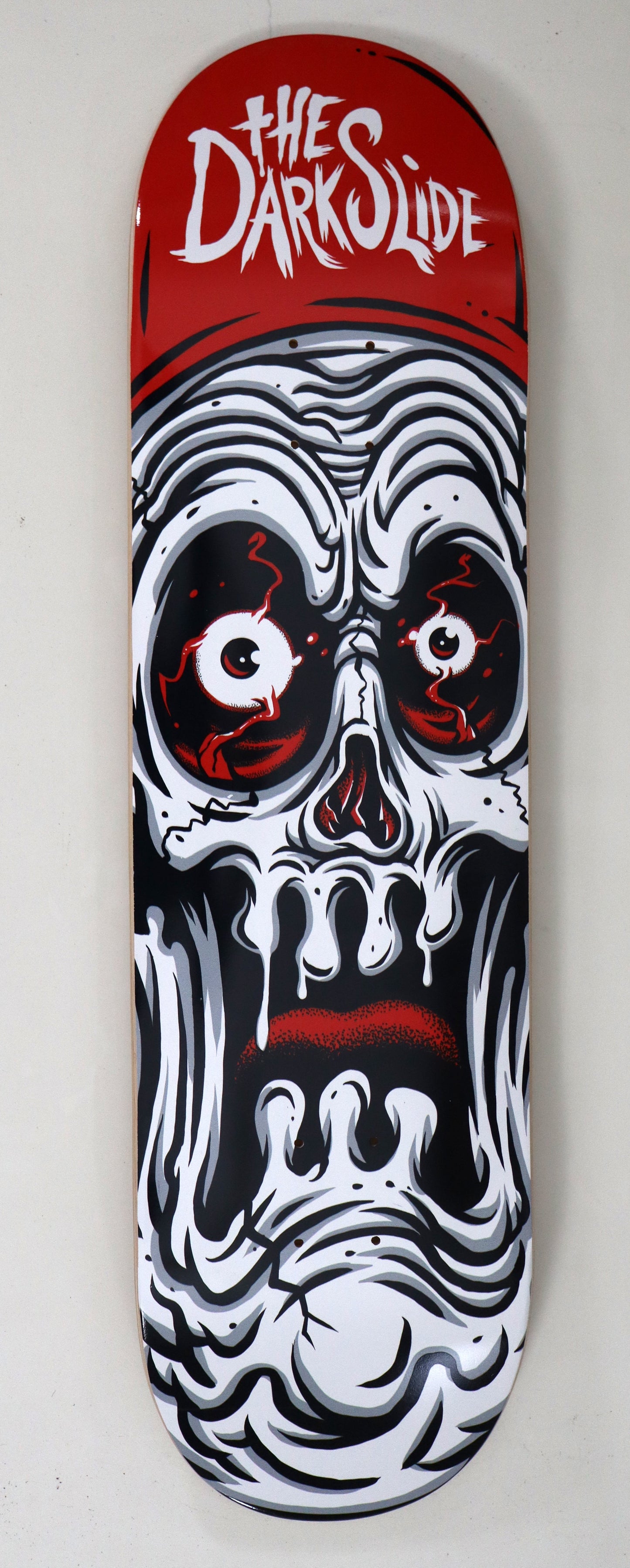 The Dark Slide x Tim Baron "Ghoul Skull" 8" Complete Skateboard