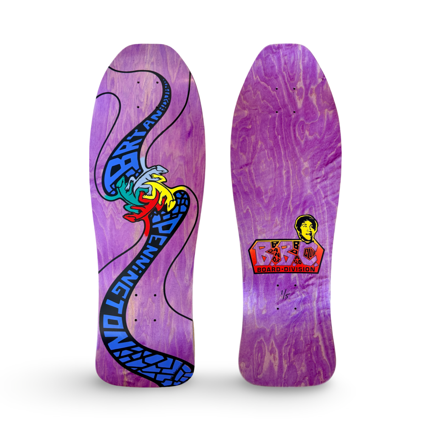 Bryan Pennington BBC Escher Lizard, Limited Edition, HAND-PAINTED, Deck 10.3"x30.5" (1 of 5) (SHIPPING BEGINS MONDAY)