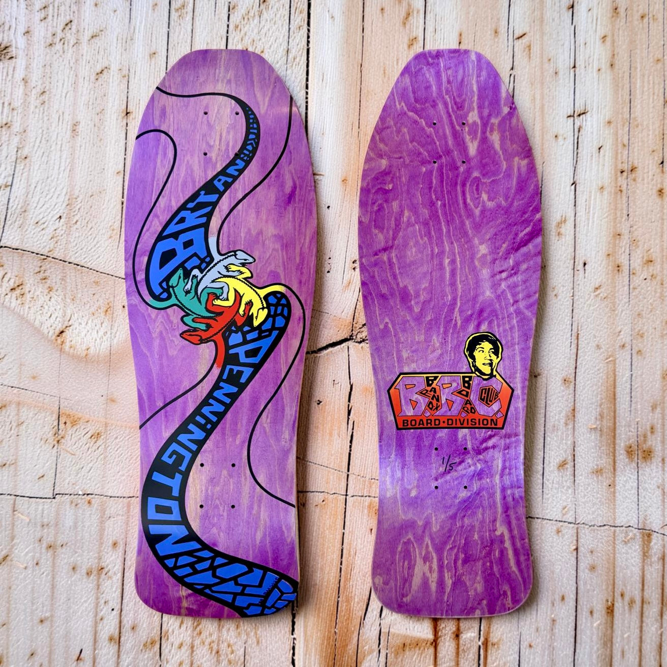 Bryan Pennington BBC Escher Lizard, Limited Edition, HAND-PAINTED, Deck 10.3"x30.5" (1 of 5) (SHIPPING BEGINS MONDAY)