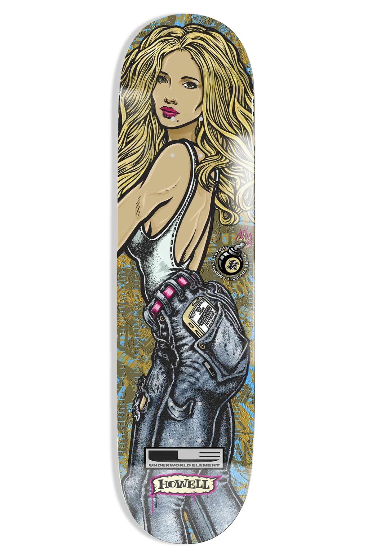 Underworld Element Howell Boomin System EX7 8.5" Skateboard Deck