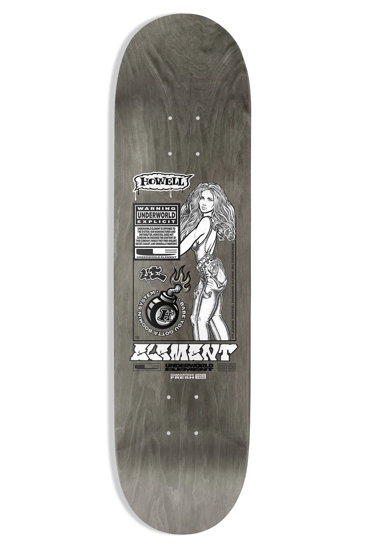 Underworld Element Howell Boomin System EX7 8.5" Skateboard Deck