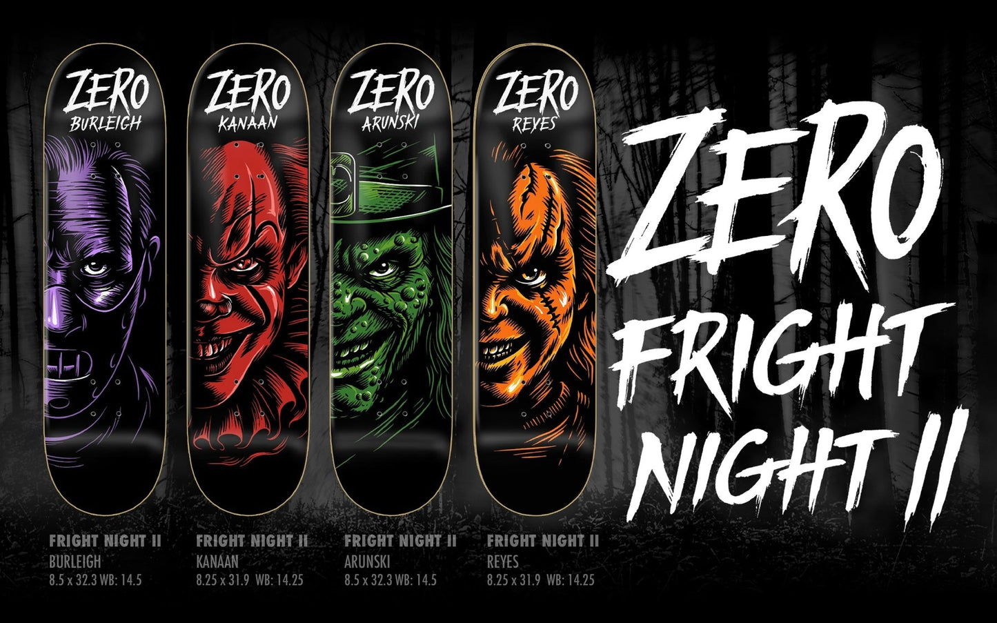 Zero Arunski Fright Night 2 - Leprechaun 8.5" Complete Skateboard