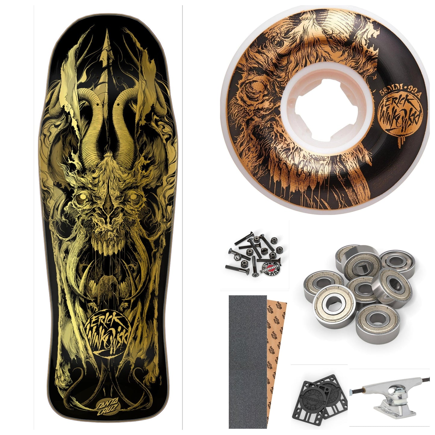 Santa Cruz Winkowski Primeval Gold 10.34" Complete Skateboard