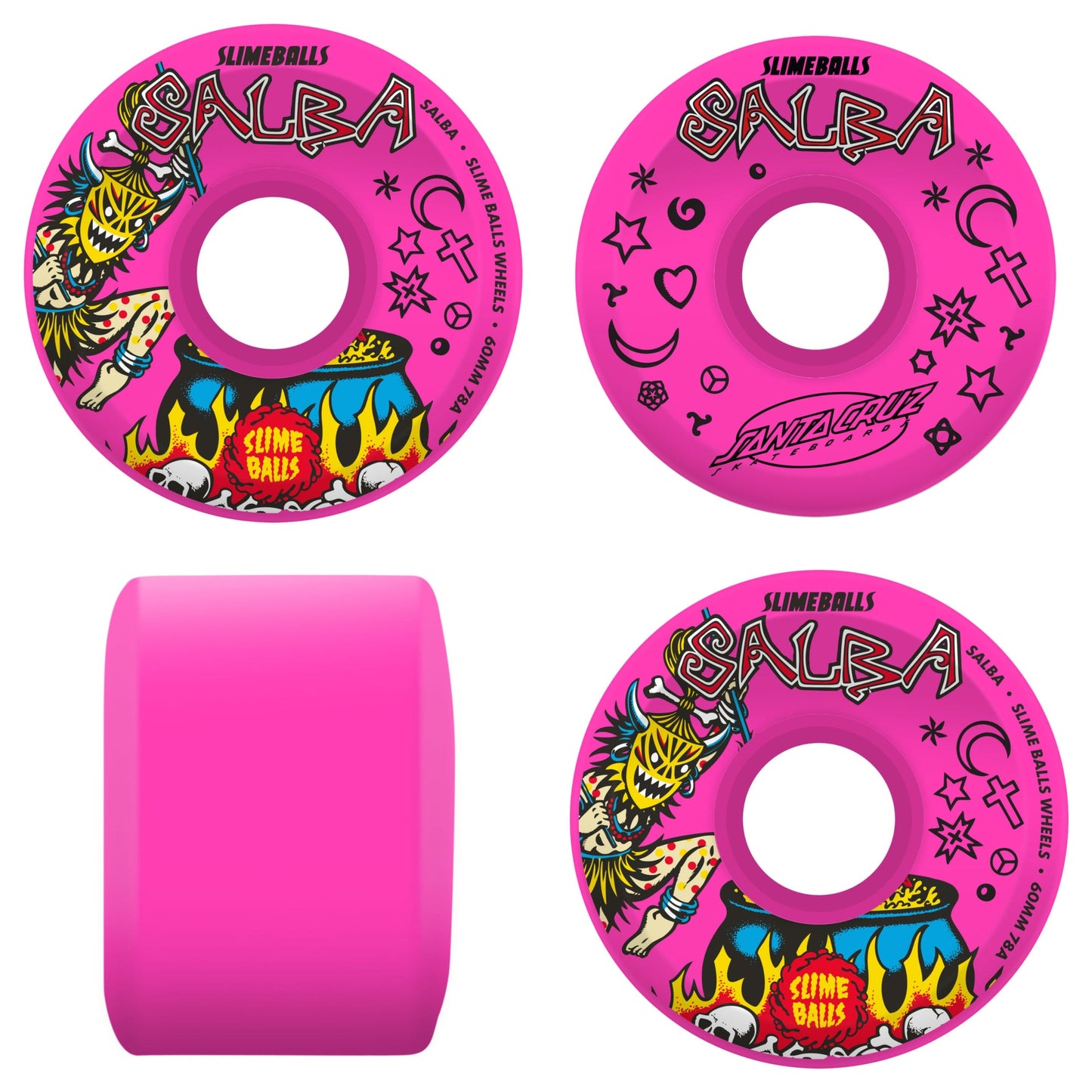 Santa Cruz Salba Witch Doctor Lime 10.4" Complete Skateboard